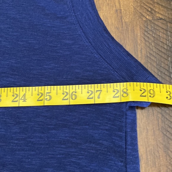 Cap-Sleeve Crew-Neck Henley Tee - Picture 5 of 7